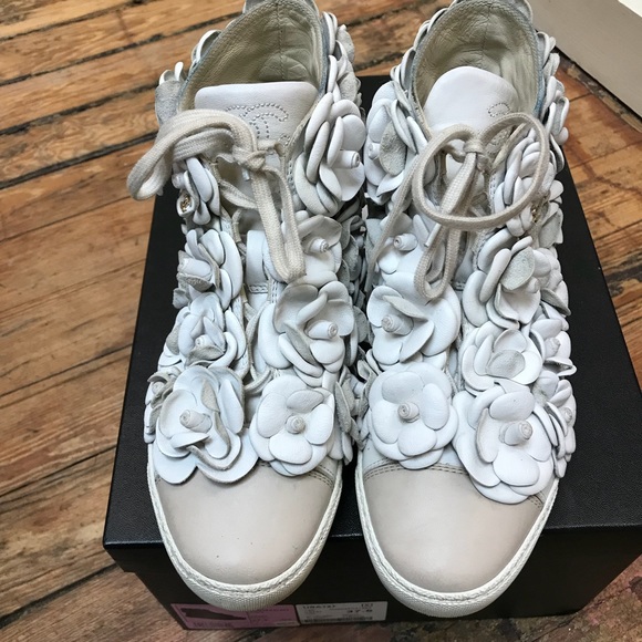 CHANEL Shoes - Authentic Chanel Camellia Sneakers